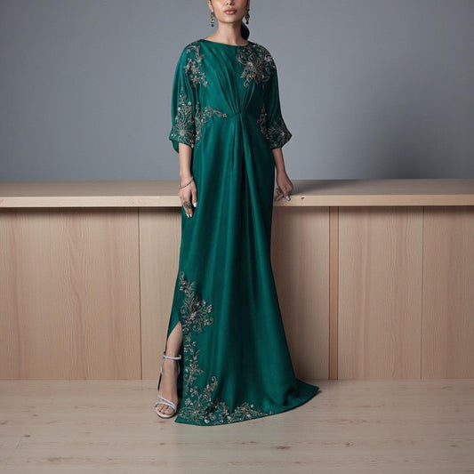 Taftan Two Piece Party Wear Suit | Pearls, Moti, Sequince & Stone Work